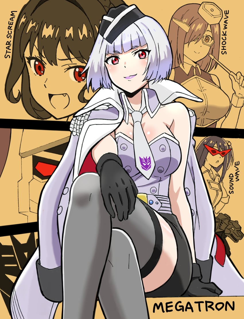 megatron, starscream, soundwave, shockwave, and ravage (transformers and 2 more) drawn by komagoma