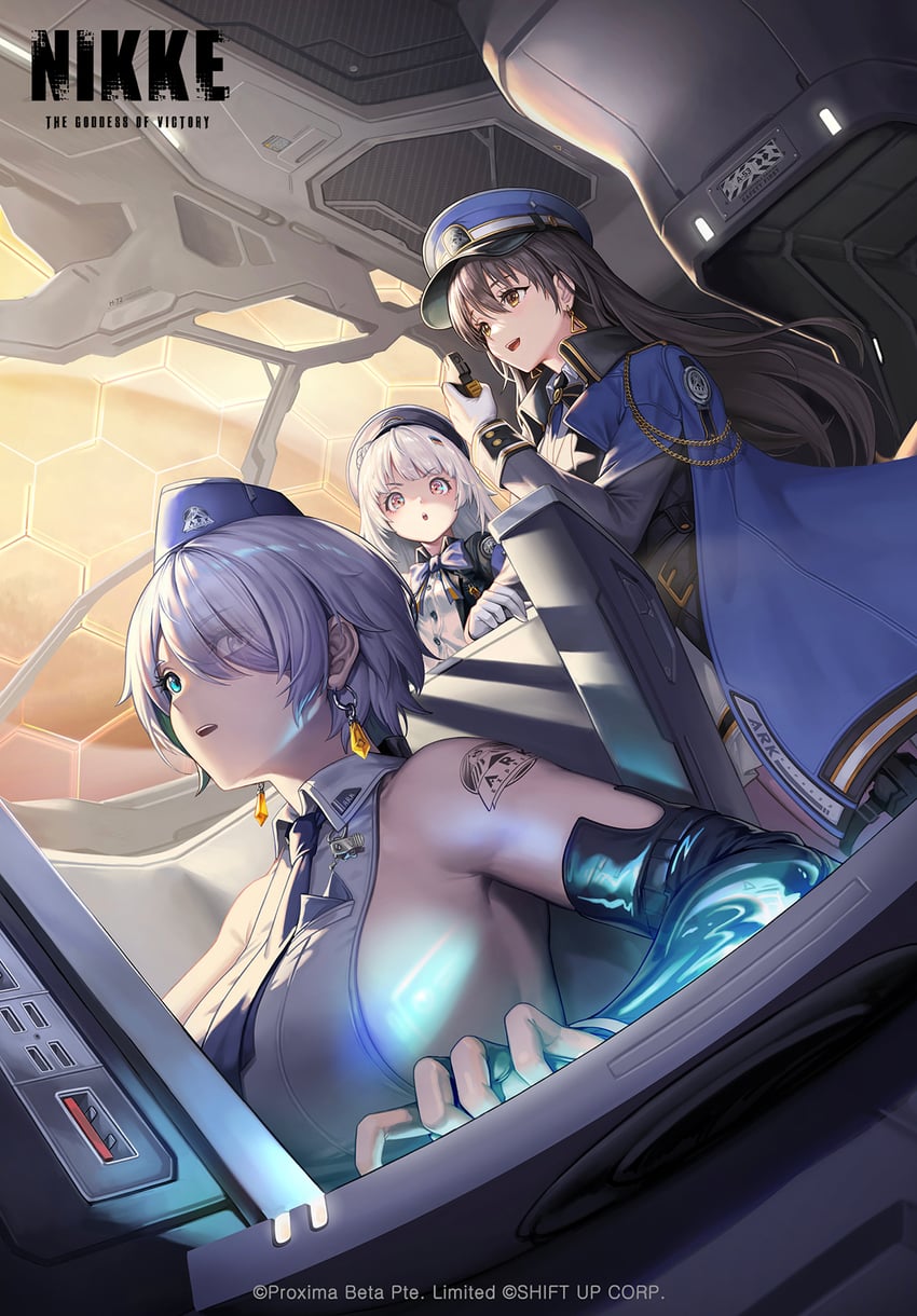 brid, diesel, and soline (goddess of victory: nikke) drawn by dramz