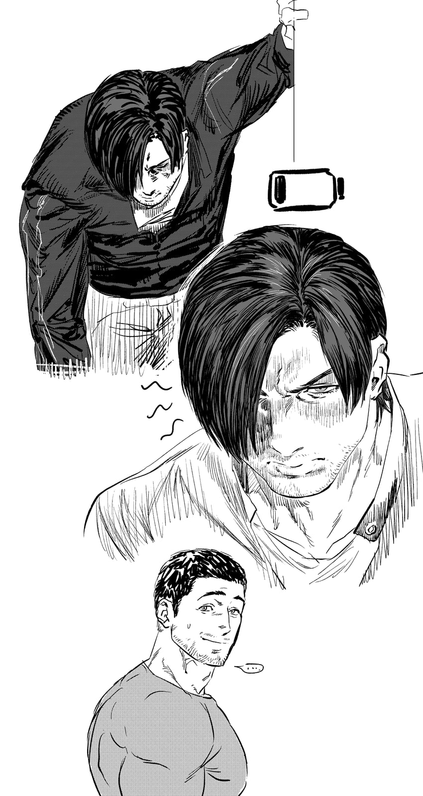 leon s. kennedy and chris redfield (resident evil and 1 more) drawn by 123456dyom