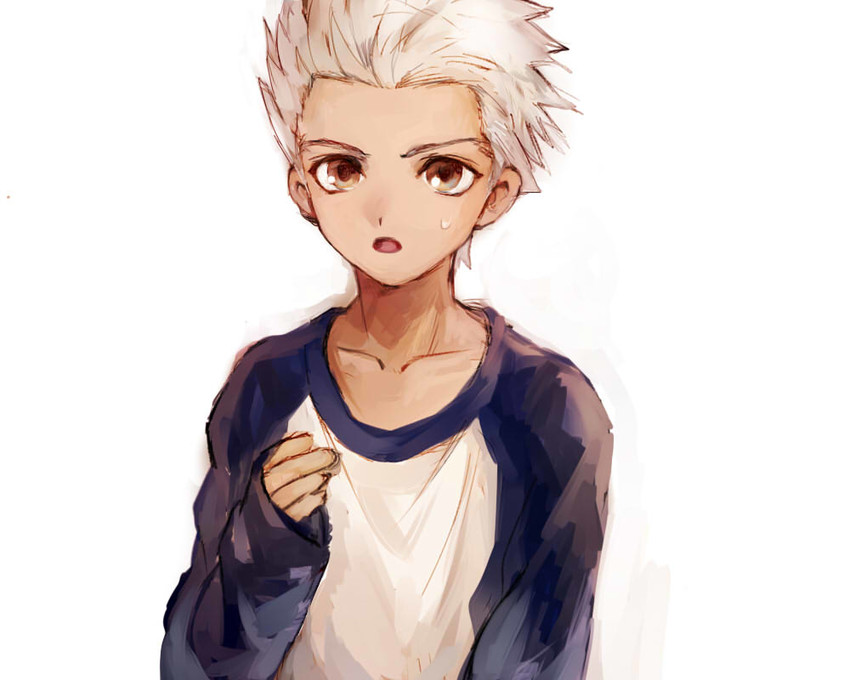 emiya shirou and archer (fate and 1 more) drawn by rabbitseijin