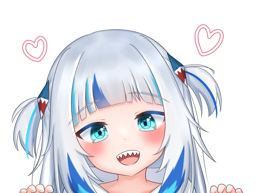gawr gura (hololive and 1 more) drawn by user_cutg4354