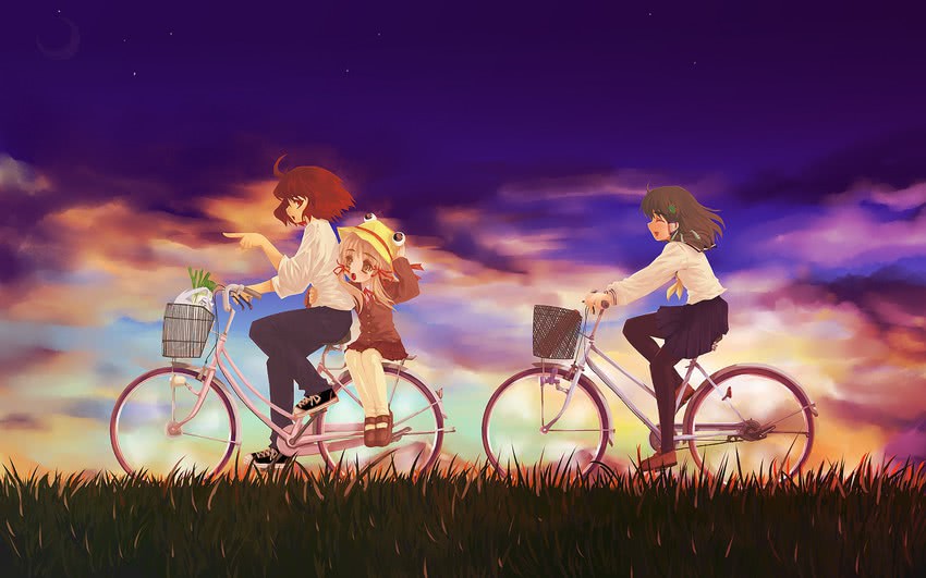 kochiya sanae, moriya suwako, and yasaka kanako (touhou) drawn by yuuki_(snowhouse)