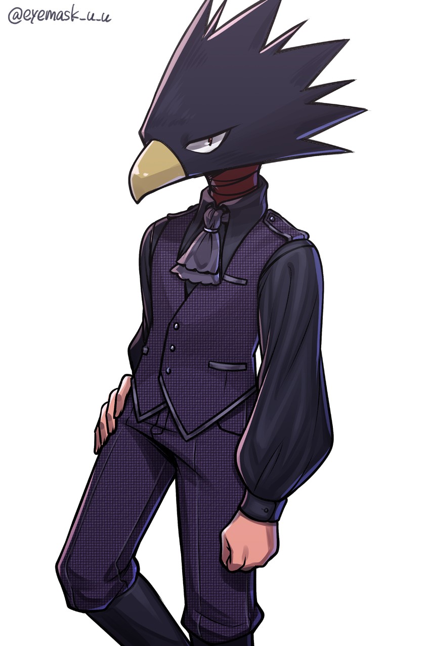 tokoyami fumikage (boku no hero academia) drawn by eyemask_u_u