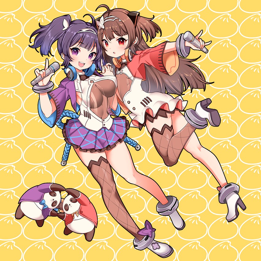 ping hai and ning hai (azur lane) drawn by mojarin_(kihara_mojarin)