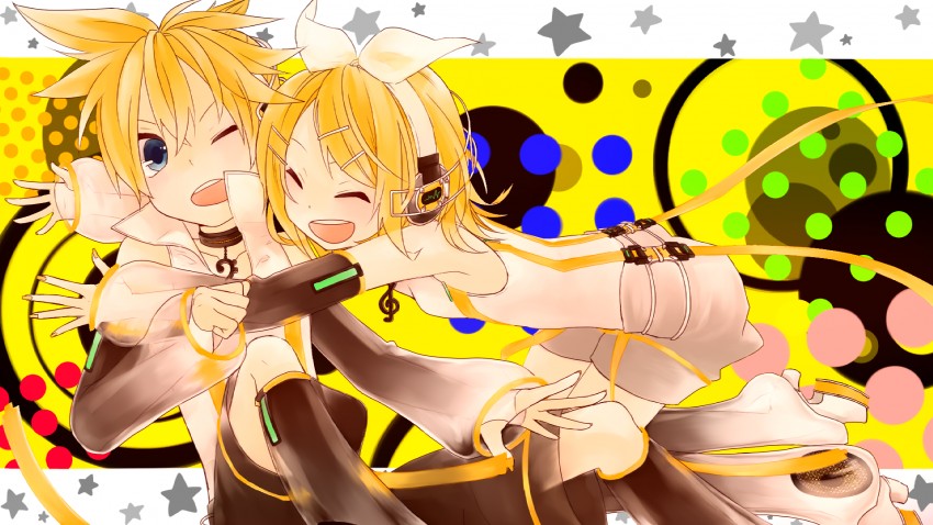 kagamine rin and kagamine len (vocaloid) drawn by ume_cake