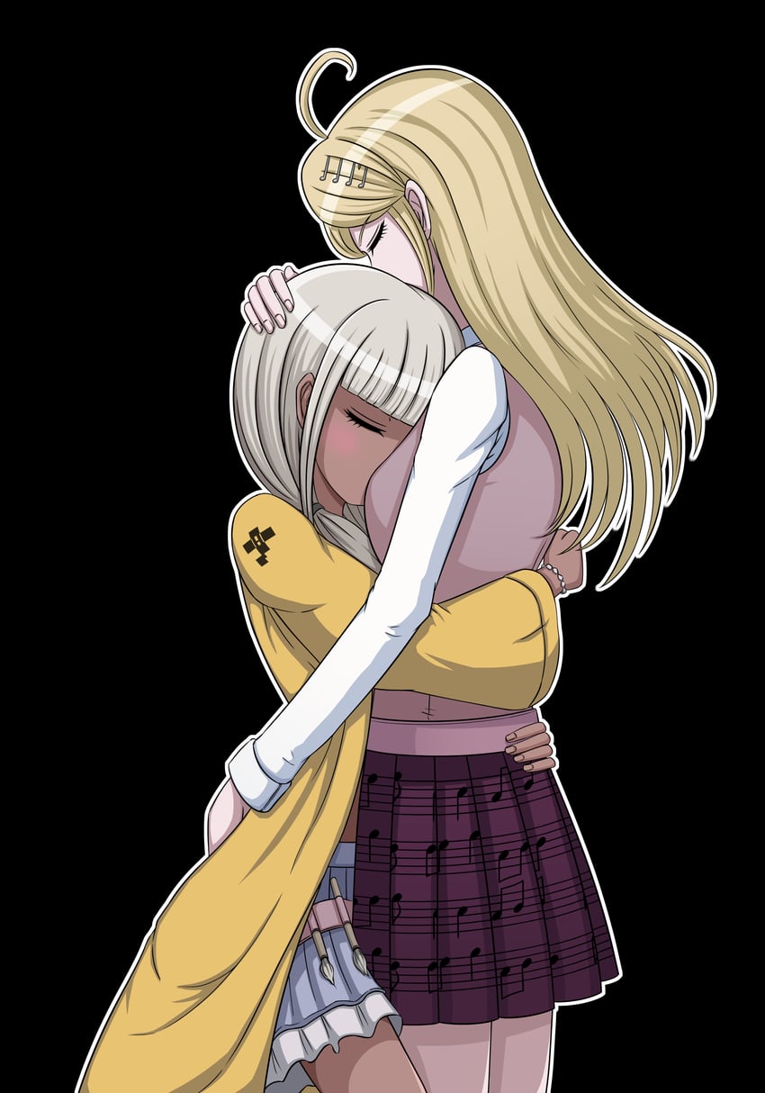akamatsu kaede and yonaga angie (danganronpa and 1 more) drawn by lanban