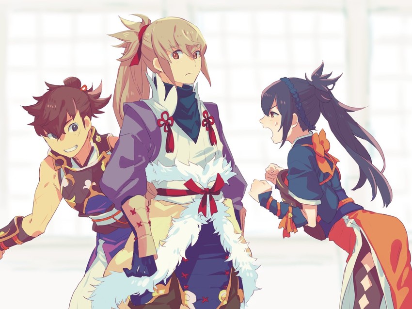 takumi, oboro, and hinata (fire emblem and 1 more) drawn by aisutabetao