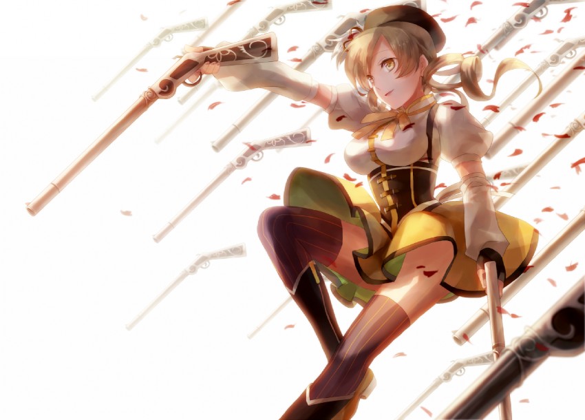 tomoe mami (mahou shoujo madoka magica) drawn by shion_(kizuro)