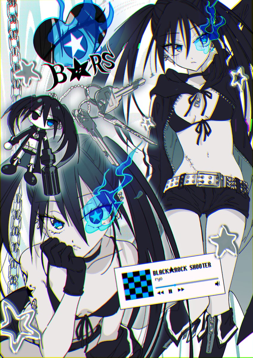 black rock shooter (black rock shooter) drawn by himitsu_(iemaki)