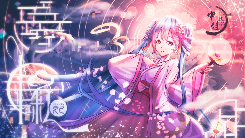 hatsune miku and chuushuu meigetsu miku (vocaloid) drawn by deog3