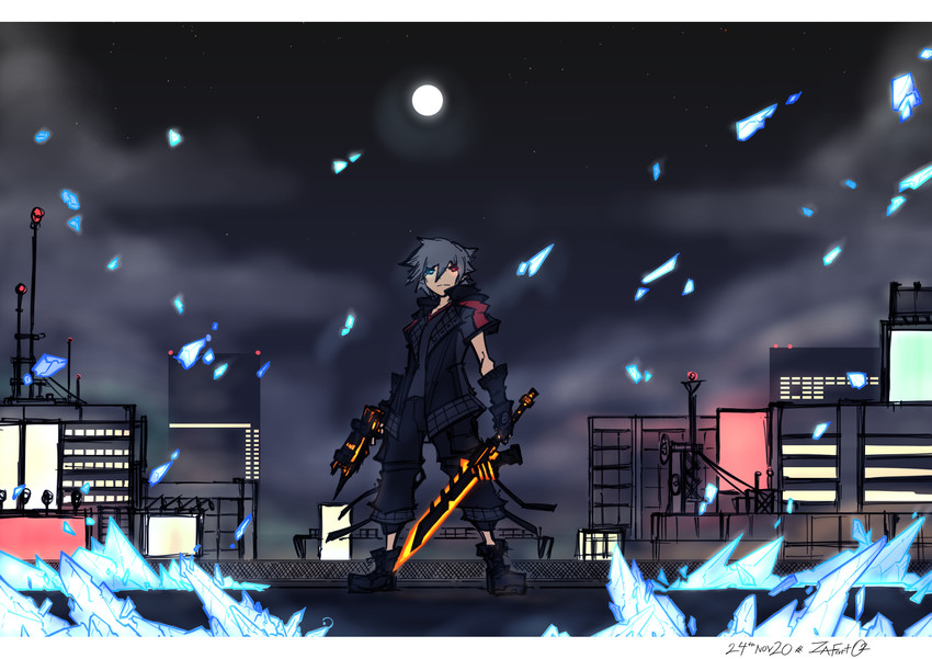 yozora (kingdom hearts and 1 more) drawn by zafa-02