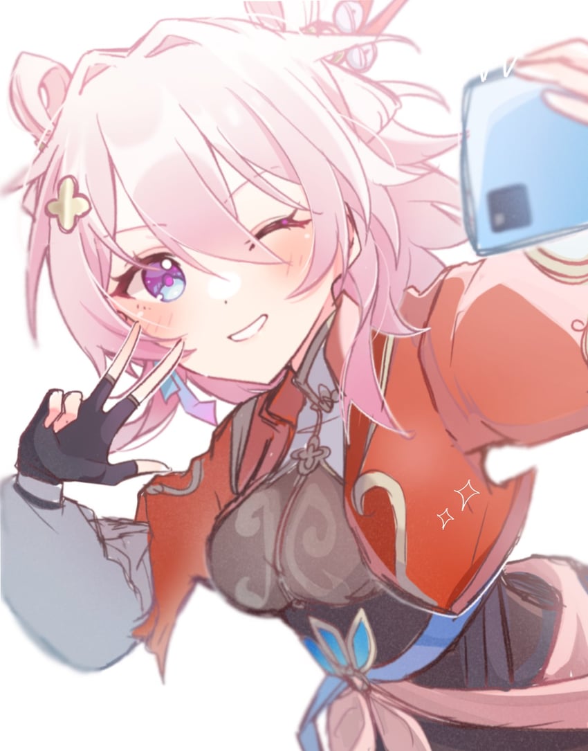 march 7th (honkai and 1 more) drawn by tatara_1121
