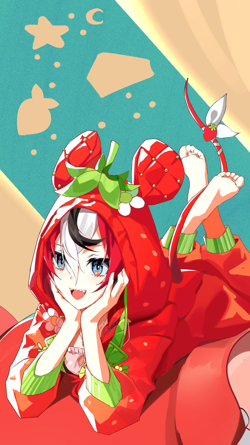 hakos baelz (hololive and 1 more) drawn by thekaiyip