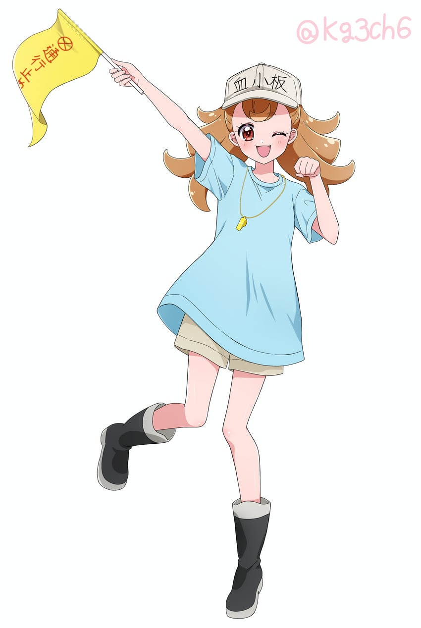 inukai komugi, platelet, and naganawa maria (precure and 2 more) drawn by kagami_chihiro