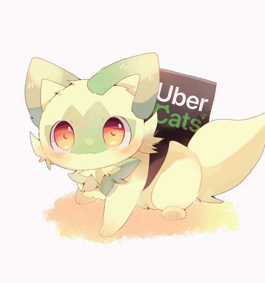 sprigatito (pokemon and 1 more) drawn by yupo_0322