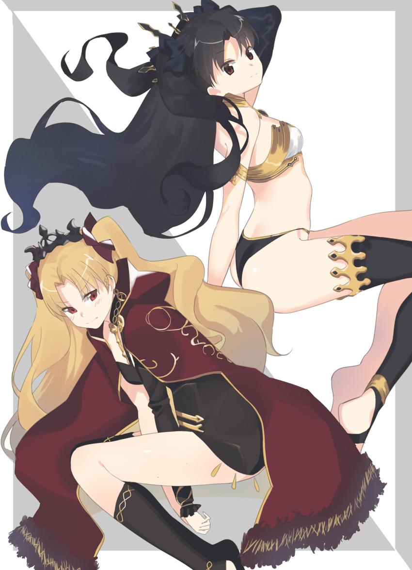 ereshkigal and ishtar (fate and 1 more) drawn by 2l_(2lsize)