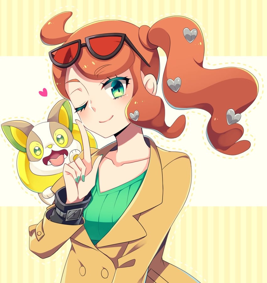 sonia and yamper (pokemon and 1 more) drawn by ictn_s