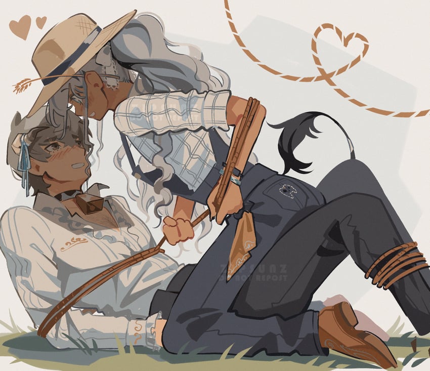 protagonist and strohl (metaphor: refantazio) drawn by zipsunz