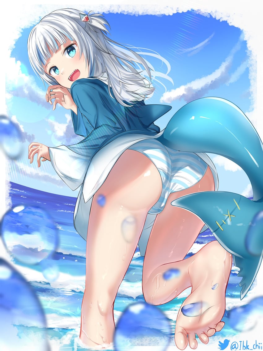 gawr gura (hololive and 1 more) drawn by iwabuchi501