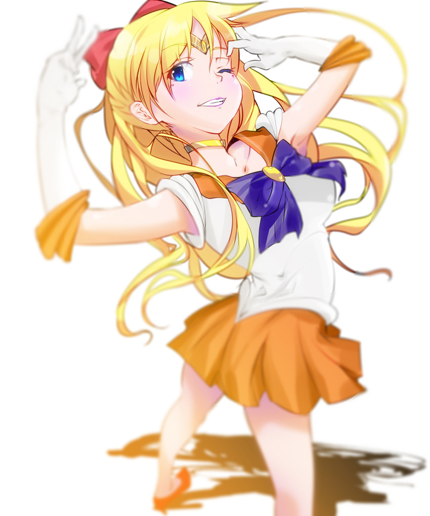 aino minako and sailor venus (bishoujo senshi sailor moon) drawn by oukasakura