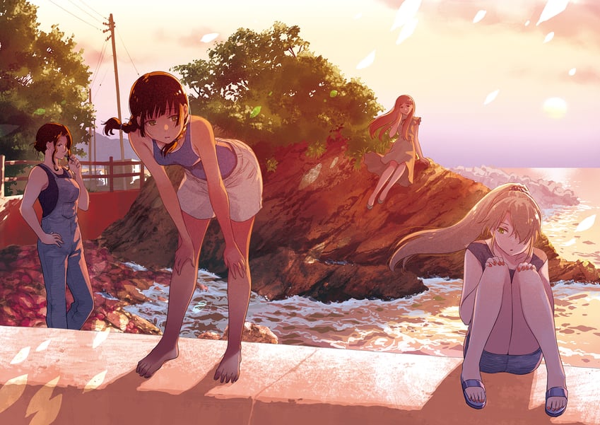 chigawa kon and furuka hitoto (kaijuu iro no shima) drawn by hattori_mitsuru