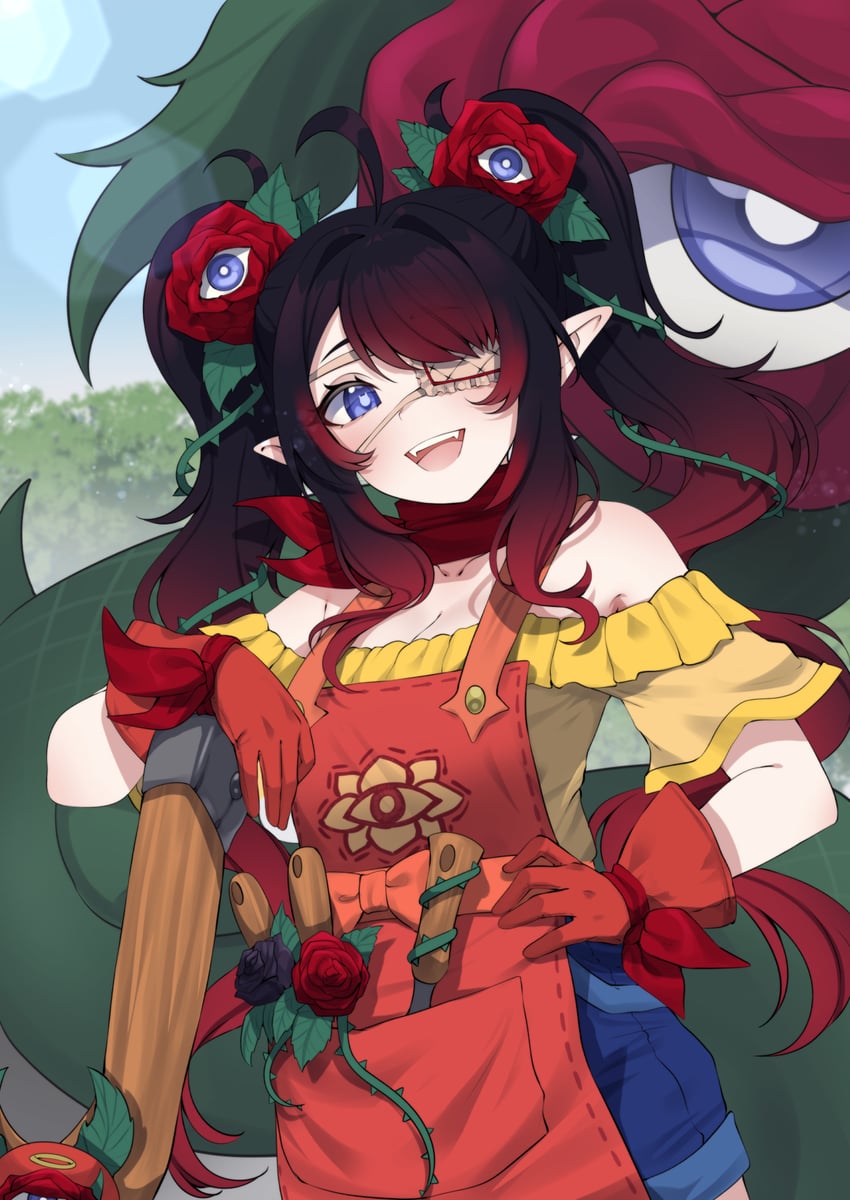 elysia netherborne (indie virtual youtuber) drawn by valefal_coneri