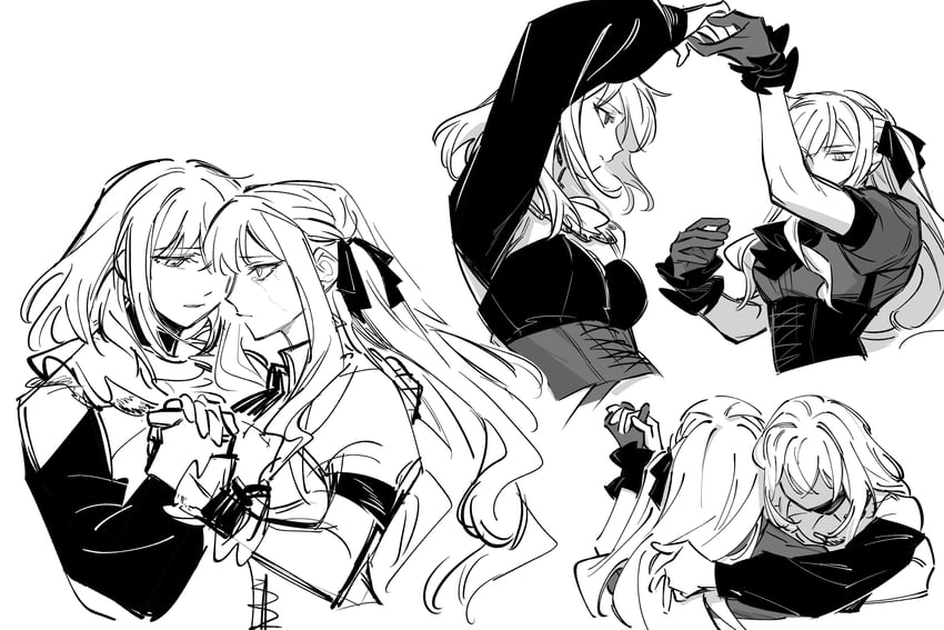 togawa sakiko, misumi uika, oblivionis, and doloris (bang dream! and 1 more) drawn by nideaneng