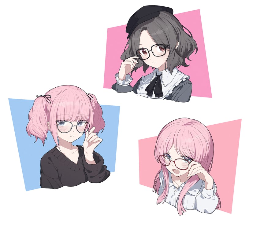 chihaya anon, ebizuka tomo, and hina (bang dream! and 2 more) drawn by yun_cao_bing