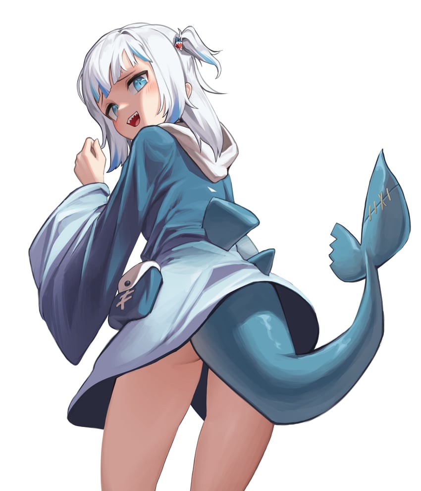 gawr gura (hololive and 1 more) drawn by hanho