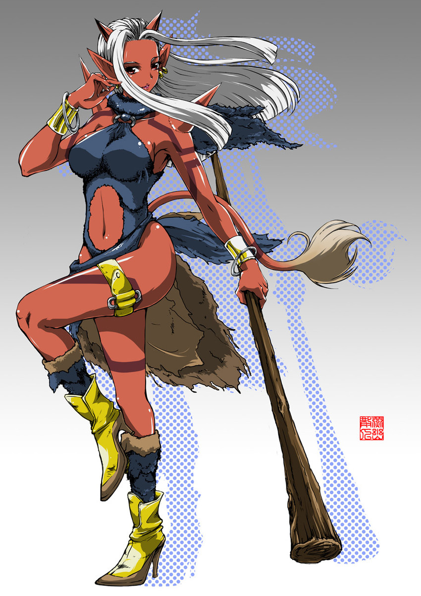 ogre and heroine (dragon quest and 1 more) drawn by yanyou_sanren