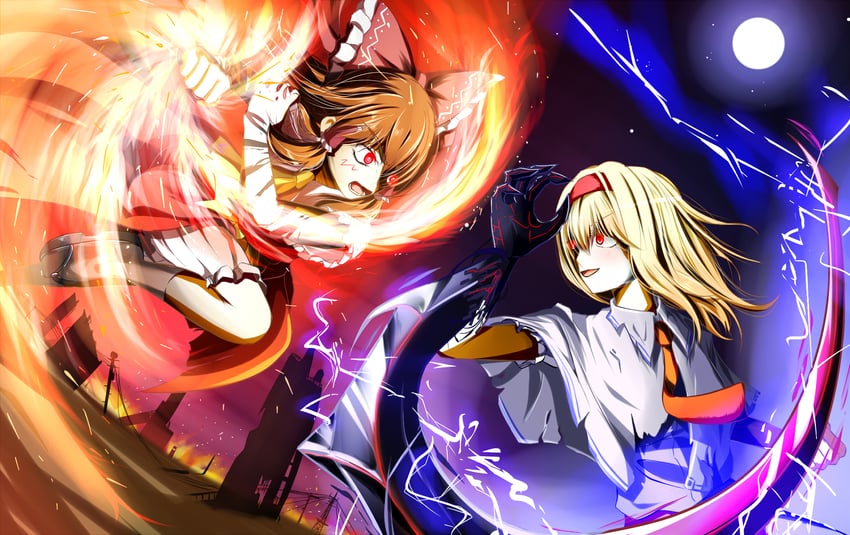 hakurei reimu, alice margatroid, kanna, and hinase (touhou and 3 more) drawn by sakuna_brownie
