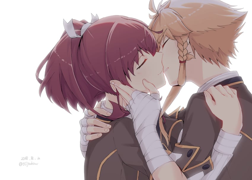 shidou maki and konohana suzuka (toji no miko) drawn by jouhou