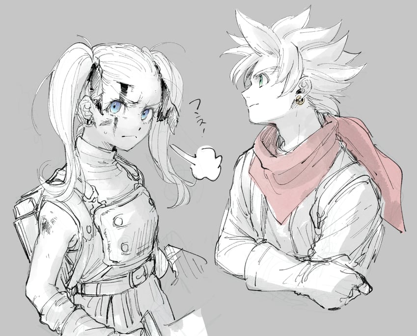 female builder and male builder (dragon quest and 1 more) drawn by nomo96