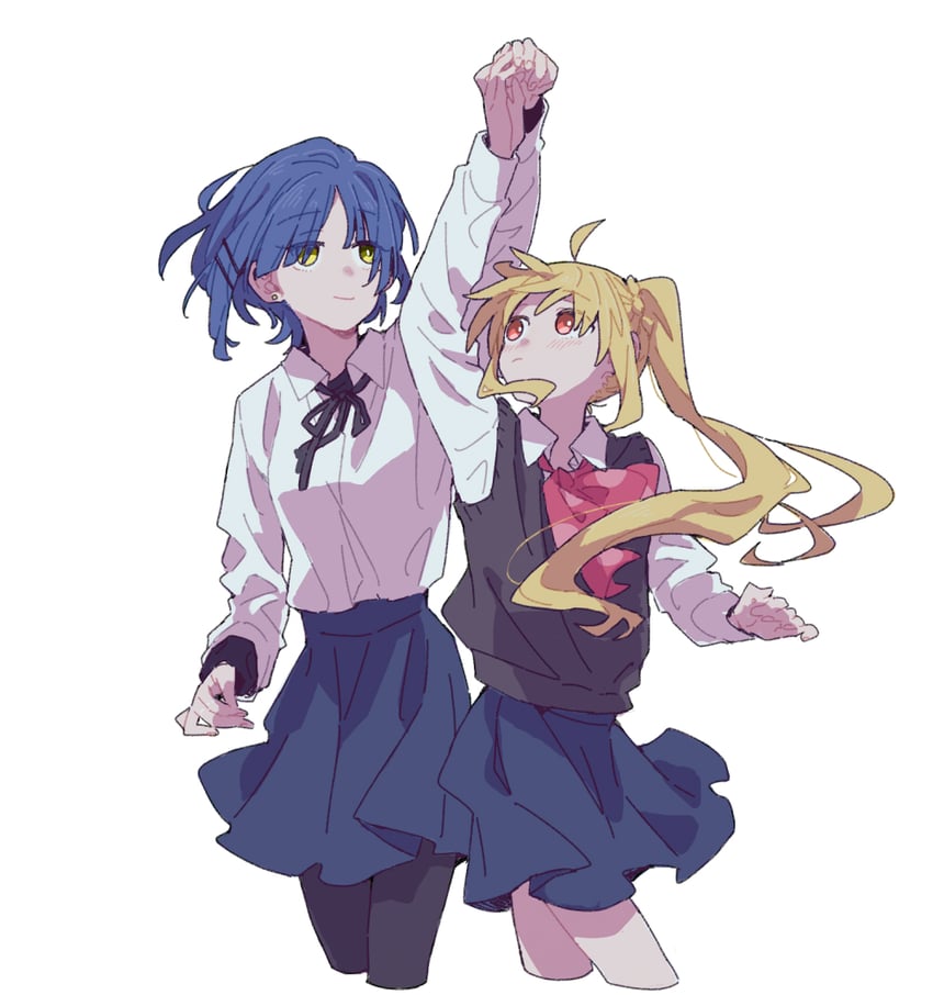 ijichi nijika and yamada ryo (bocchi the rock!) drawn by ree_(re-19)