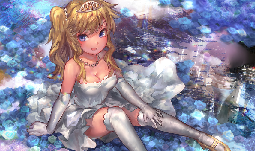 ohtsuki yui (idolmaster and 1 more) drawn by denchu_(kazudentyu)