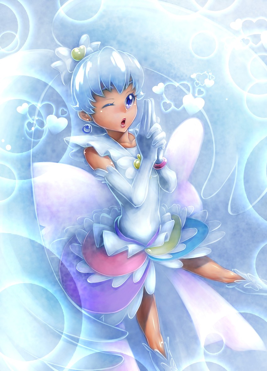 shirayuki hime and cure princess (precure and 1 more) drawn by yamashiro_yoshifumi