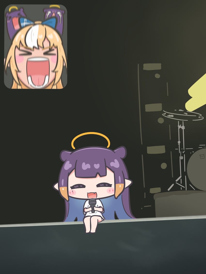 ninomae ina'nis, shiranui flare, and takodachi (hololive and 1 more) drawn by mpien