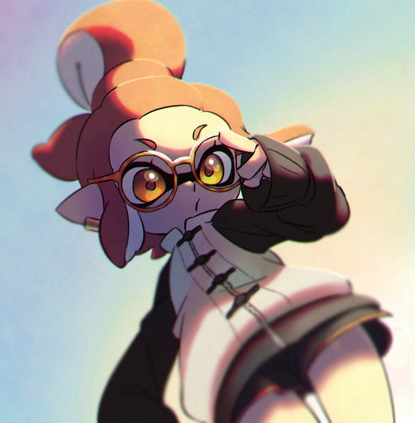 inkling player character and inkling girl (splatoon) drawn by ukata