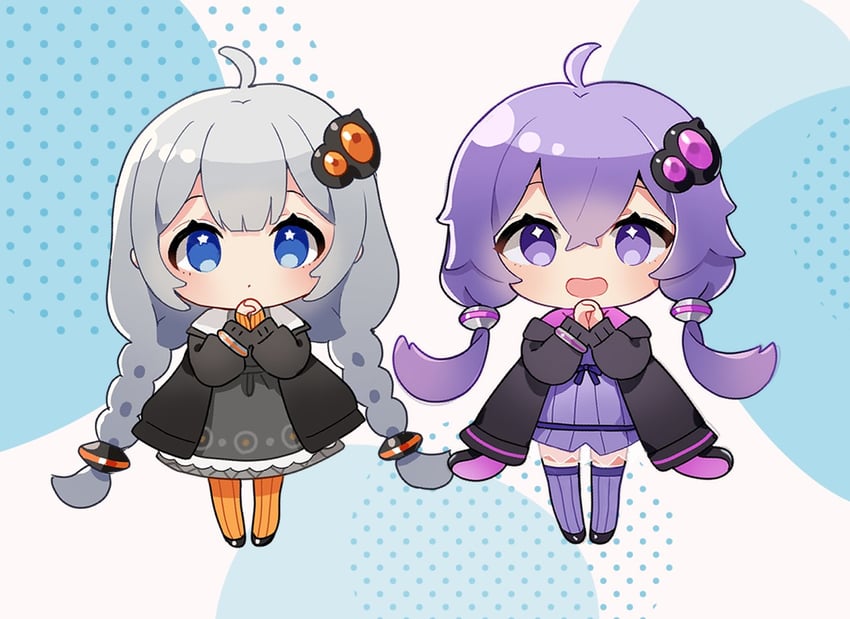 yuzuki yukari and kizuna akari (vocaloid and 1 more) drawn by binchou_maguro