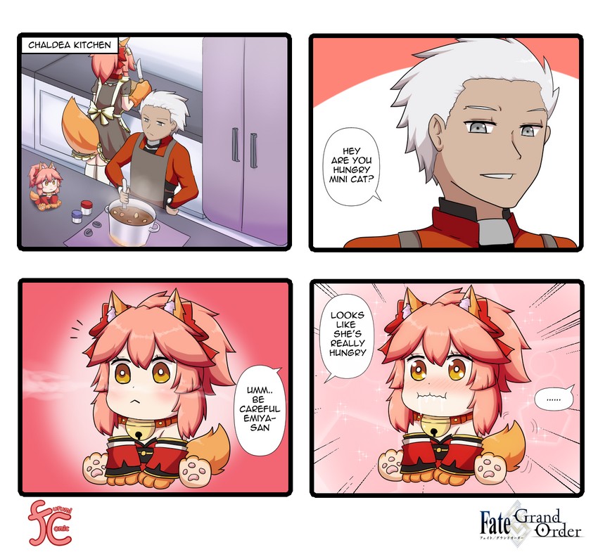 tamamo, archer, and tamamo cat (fate and 2 more) drawn by keita_naruzawa