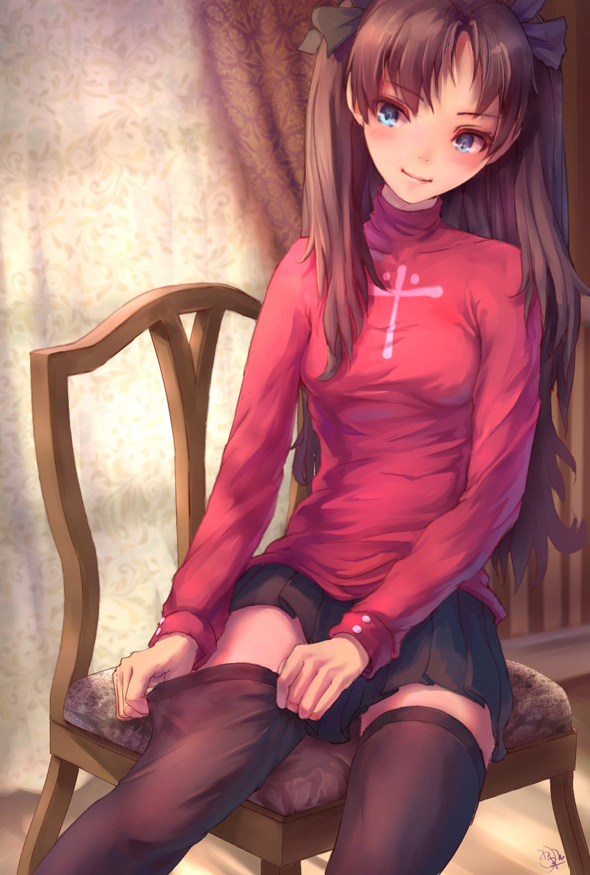 tohsaka rin (fate and 1 more) drawn by jay_xu