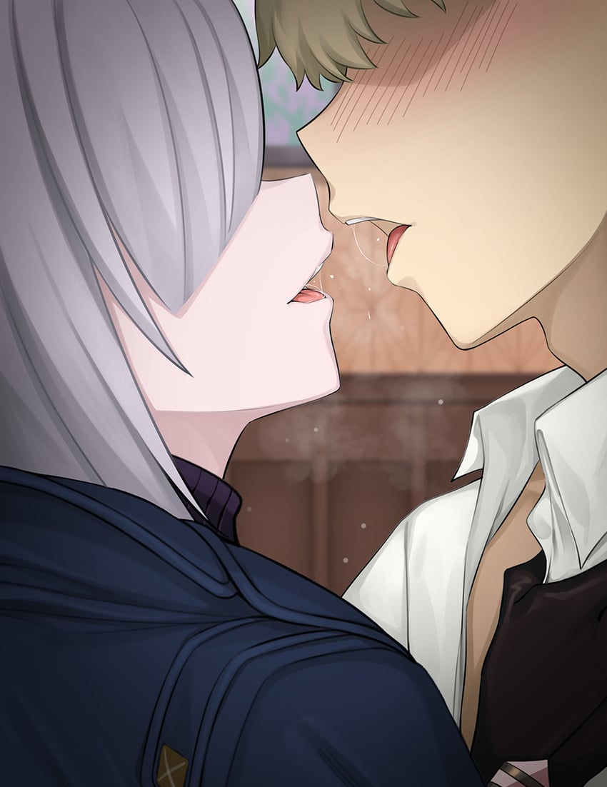 twilight and fiona frost (spy x family) drawn by jjanda