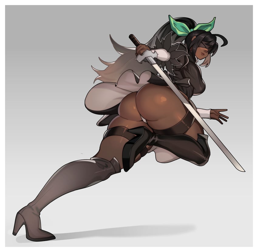 2b and cyron tanryoku (original and 2 more) drawn by whysoblau