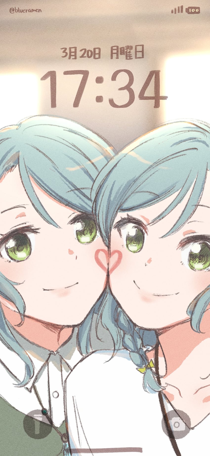 hikawa sayo and hikawa hina (bang dream!) drawn by xin_(blueramen)