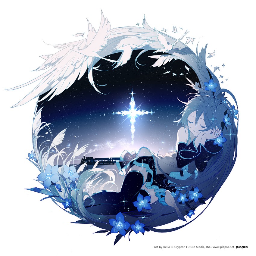 hatsune miku (vocaloid) drawn by rella