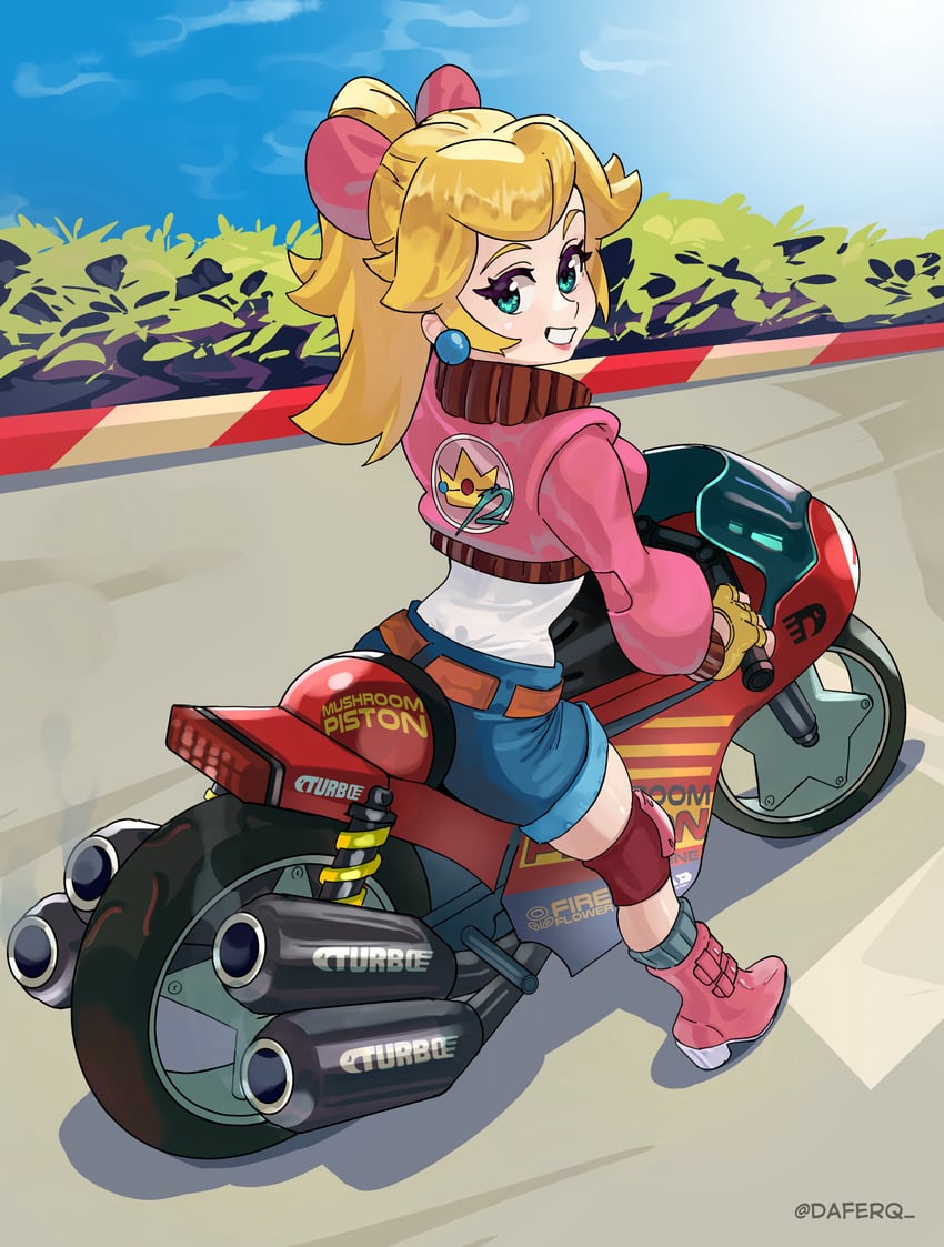 princess peach (mario and 2 more) drawn by daferq