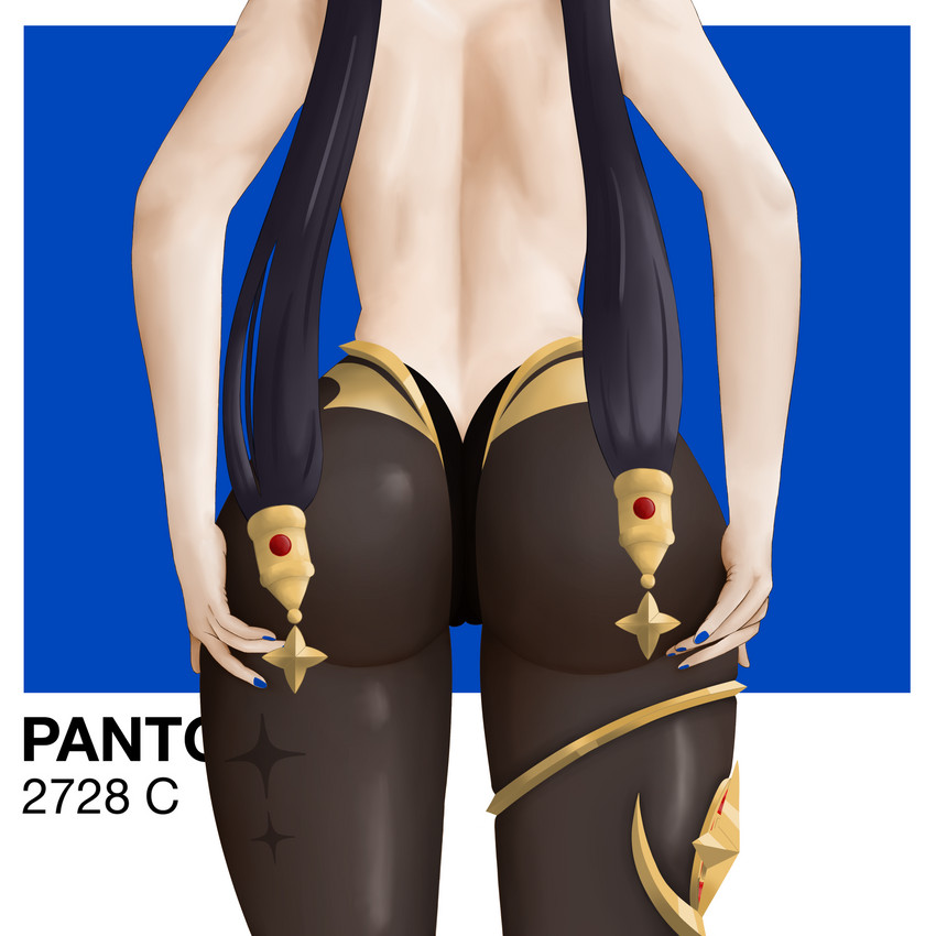 mona (genshin impact) drawn by ricepanda69