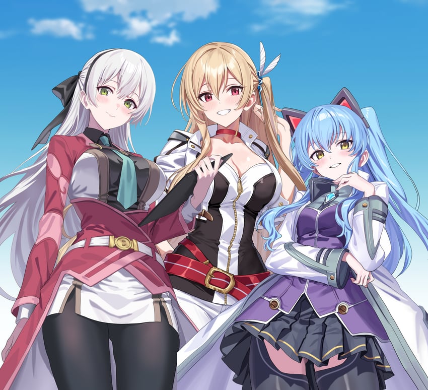 alisa reinford, tio plato, and elie macdowell (eiyuu densetsu and 6 more) drawn by hidis0086