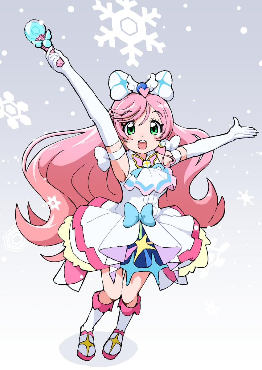 nijigaoka mashiro and cure prism (precure and 1 more) drawn by yakizakana_(yakizakana10967)