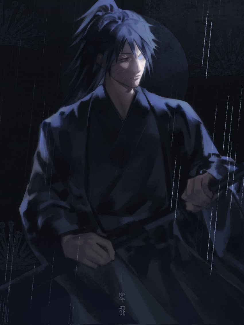 uchiha obito (naruto and 1 more) drawn by eluspac_maru